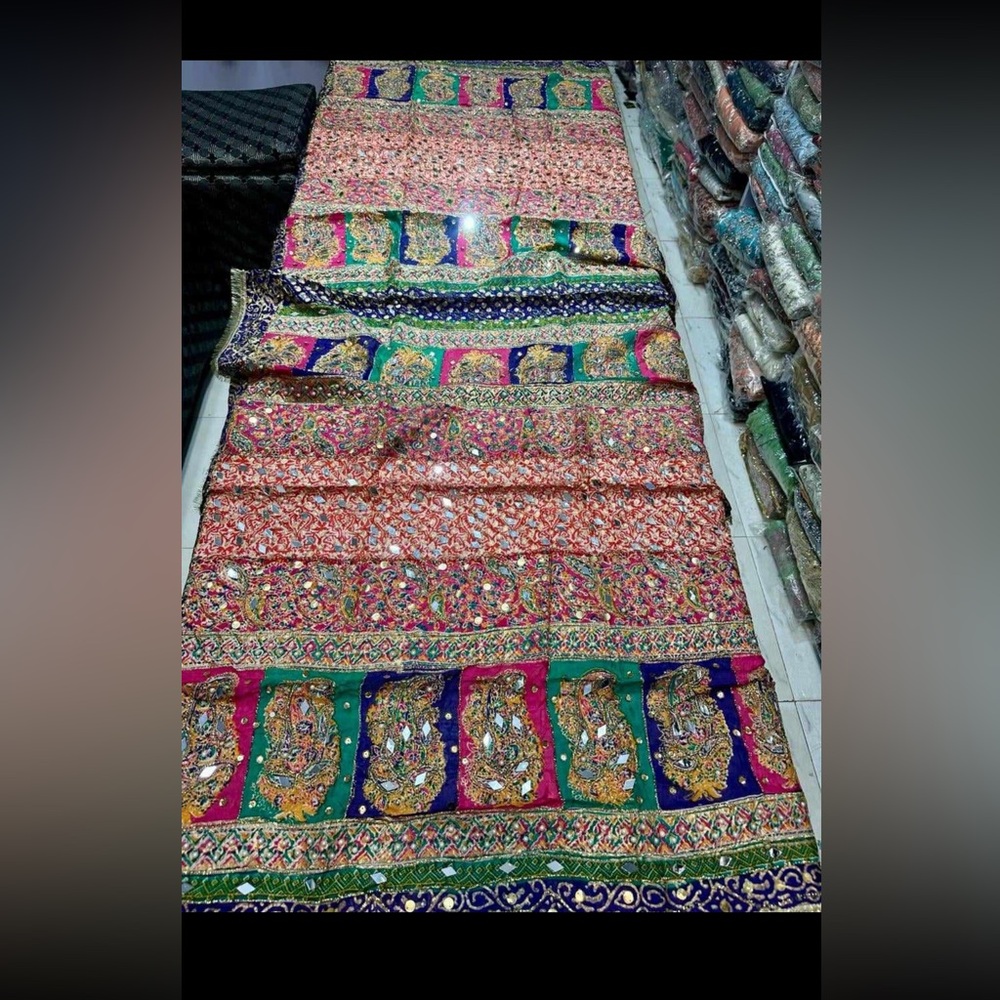New arrivals new designbeautiful embroidery Sheehan work fancy stone dupatta